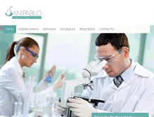 Tablet Screenshot of laboratoriosanpablo.com